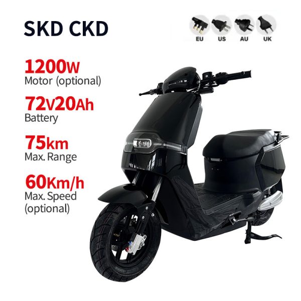 Electric Moped H1 1200W 72V 20Ah 60kmh (Optional) image1
