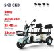 Electric Passenger Tricycle F3-G 500W 48V60V 20Ah 25kmh images01