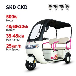 Electric Passenger Tricycle P9 500W 48V60V 20Ah 25kmh images01
